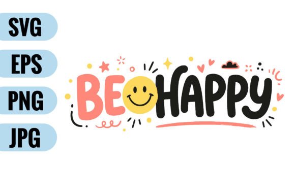 Be Happy Retro Smiley Face
