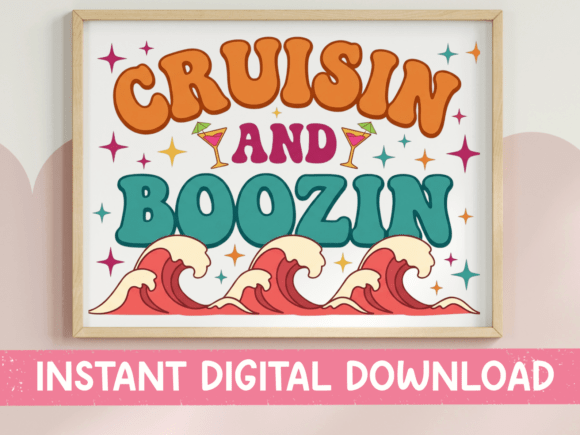 Cruisin and Boozin Retro Wave Art Embroidery Review