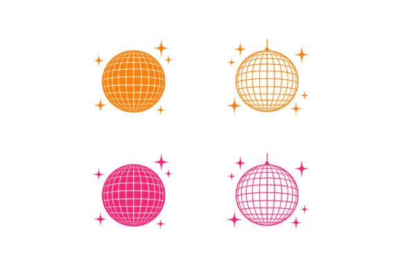 Disco Ball SVG Bundle Sparkle Party Icon