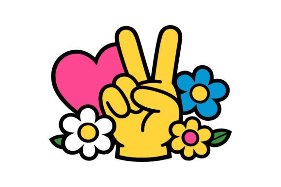 Groovy Peace Hand Spring SVG Review
