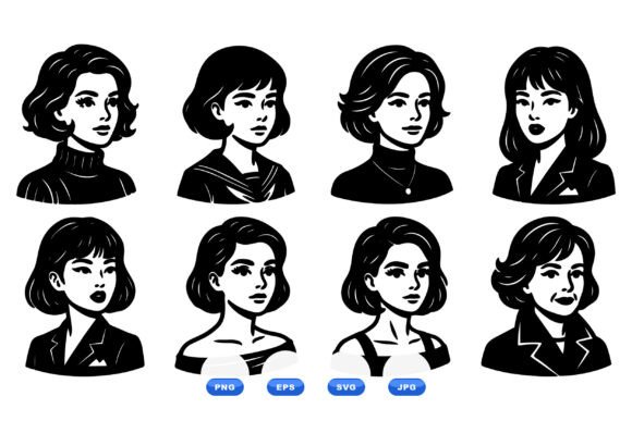 Monochrome Portrait Faces SVG Embroidery Review