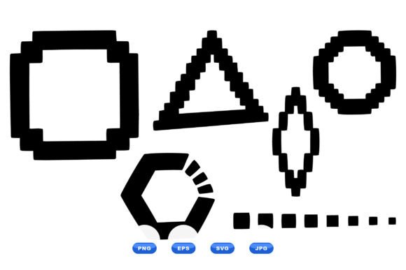 Pixel Art Geometric Shapes SVG Embroidery Review