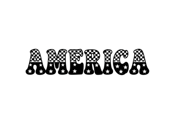 Retro America Checkered Stars Graphic Embroidery Review