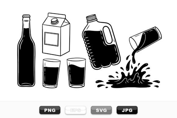 Retro Beverage Bottle Clipart Set: A Designer’s Embroidery Review