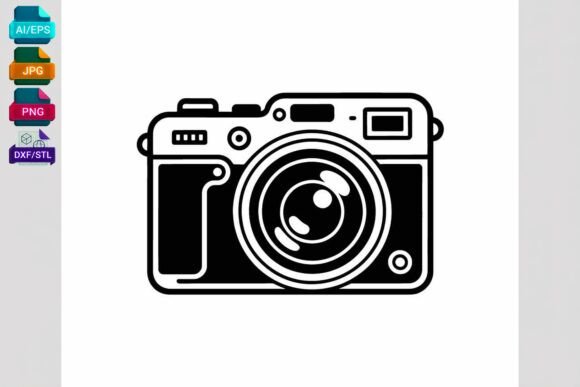 Retro Camera Icon Vector Graphic Review