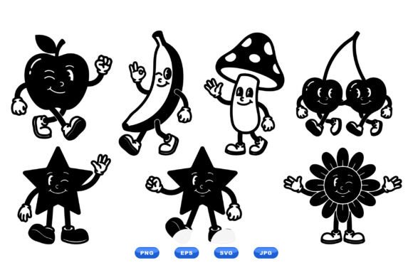 Retro Cartoon Fruit Characters Review