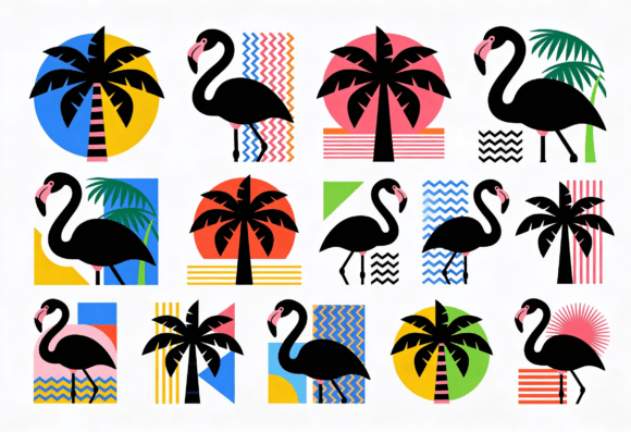 Retro Flamingo Palm Tree Summer Vibes Embroidery Review