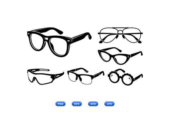 Retro Glasses Clipart Pack Review