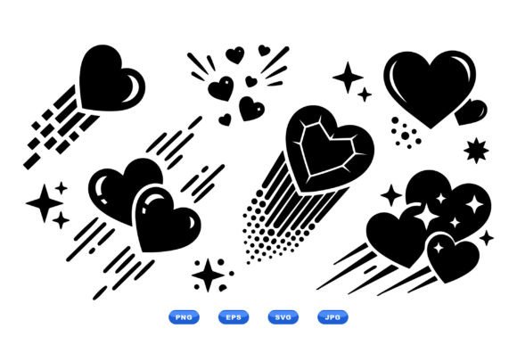 Retro Heart Clipart Collection Review