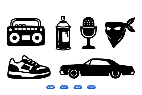 Retro Hip Hop Icon Set Review