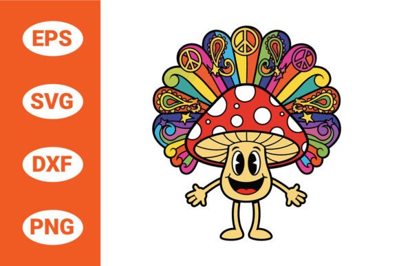 Retro Mushroom Character Illustration Review