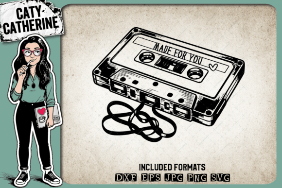 Retro Music Cassette Mix Tape for You