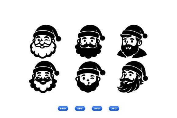Retro Santa Head Clipart Review